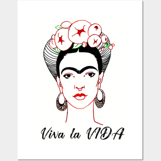 Frida kahlo portrait Posters and Art